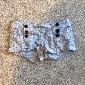 Color gray, with black buttons